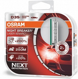   Osram D3S 66340XNL Night Breaker Laser +200% 2 .